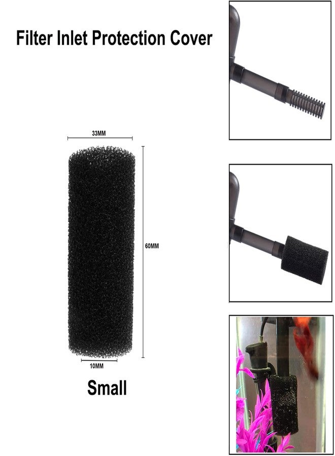 Caylingdee Pre-Filter Sponge Aquarium Filter Intake Cover Aquarium Filter Sponge Foam Rolls Compatible Filter Accessories Replacement Aquarium Filter Media for Fish Tank, Small Hole - Image 2